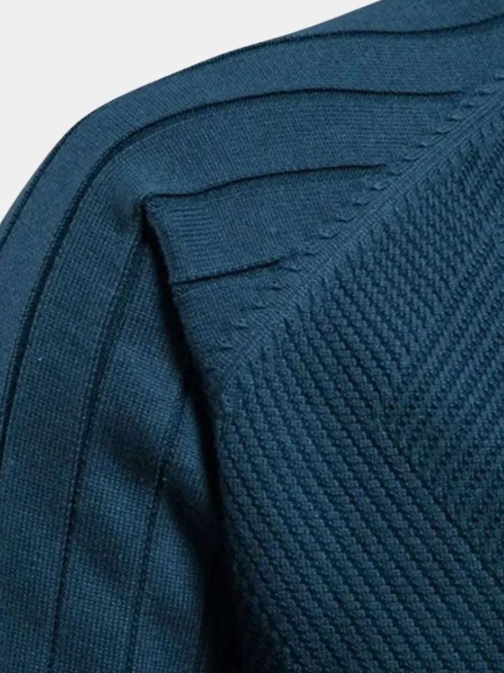 Jacquard™ | Zip-Up Knit Cardigan