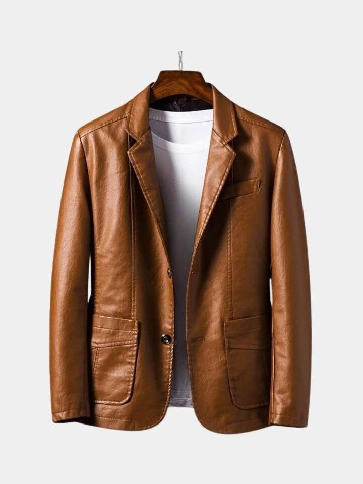 Jonas™ | Caramel Leather Jacket