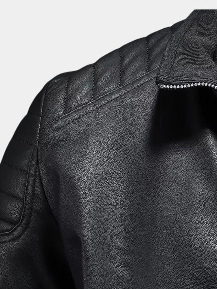Luca™ | Leather Jacket with Zippers
