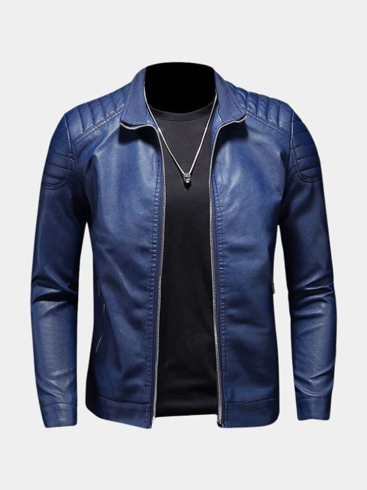 Luca™ | Leather Jacket with Zippers
