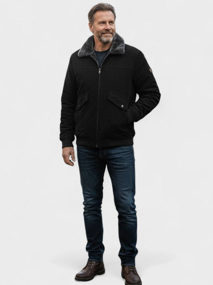 Norbert™ | Bomber Jacket with Synthetic Fur Collar