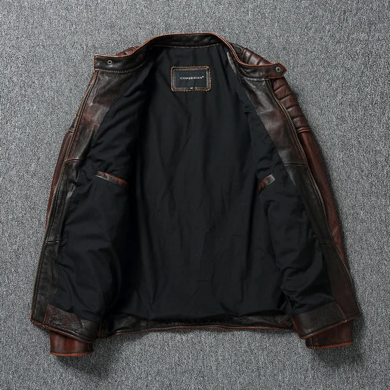 Hugo™ | Vintage Leather Jacket