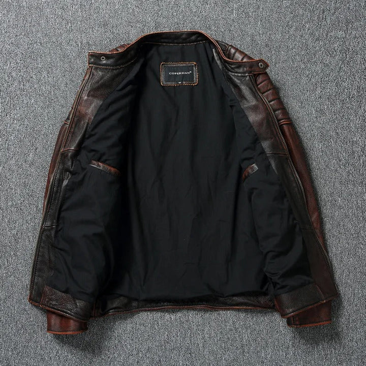 Hugo™ | Vintage Leather Jacket